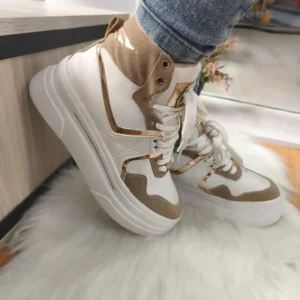 TeniBota Brillante Blanco/Café