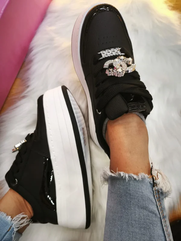 Tenis Adidas Escarchado Negro