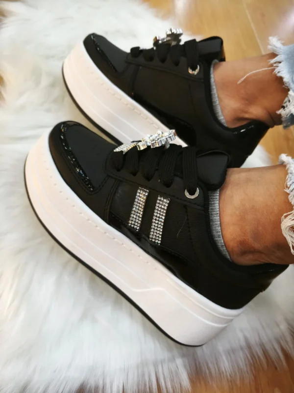 Tenis Adidas Escarchado Negro