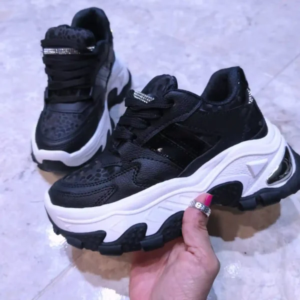 Tenis Animal Print Negro