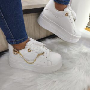 Tenis Golden Chain Blanco