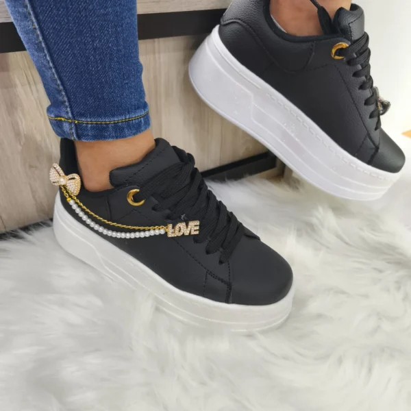Tenis Golden Chain Negro