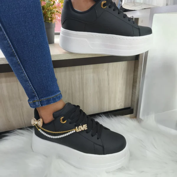 Tenis Golden Chain Negro