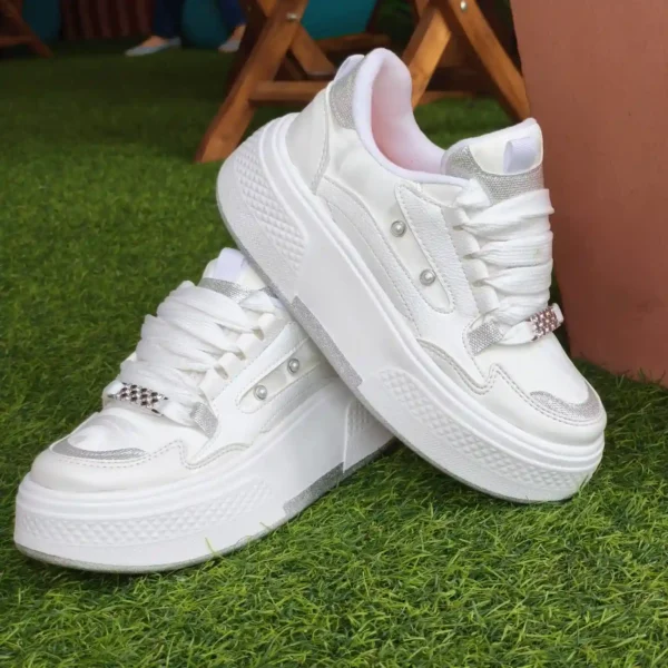 Tenis Silver Pearls